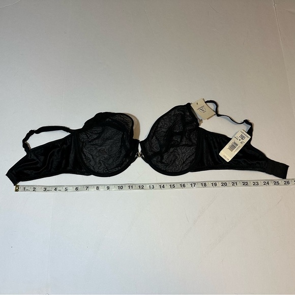 Vintage 90s Valentino Intimo Bra Black Lace - Picture 7 of 7